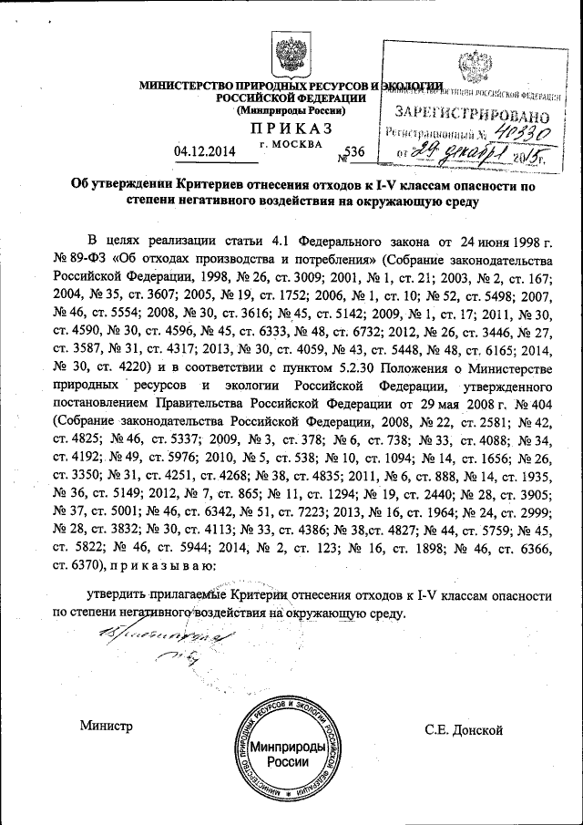 Приказ Министерства Природных Ресурсов И Экологии Российской.