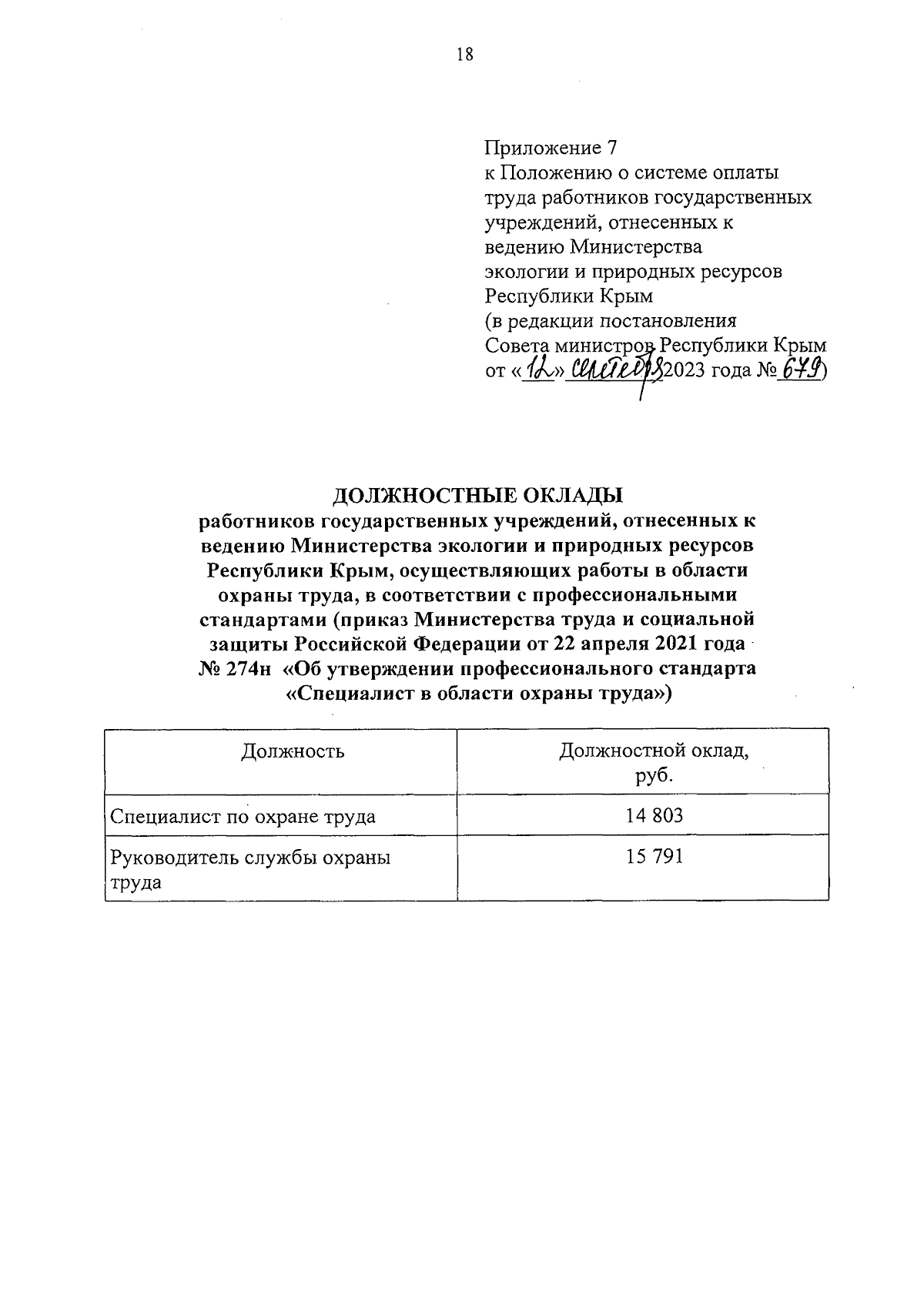 Постановление Совета министров Республики Крым от 12.09.2023 № 679 ∙  Официальное опубликование правовых актов